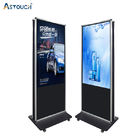 Touch Pcap Floor Standing Digital Signage Vertical Display 75 Inch