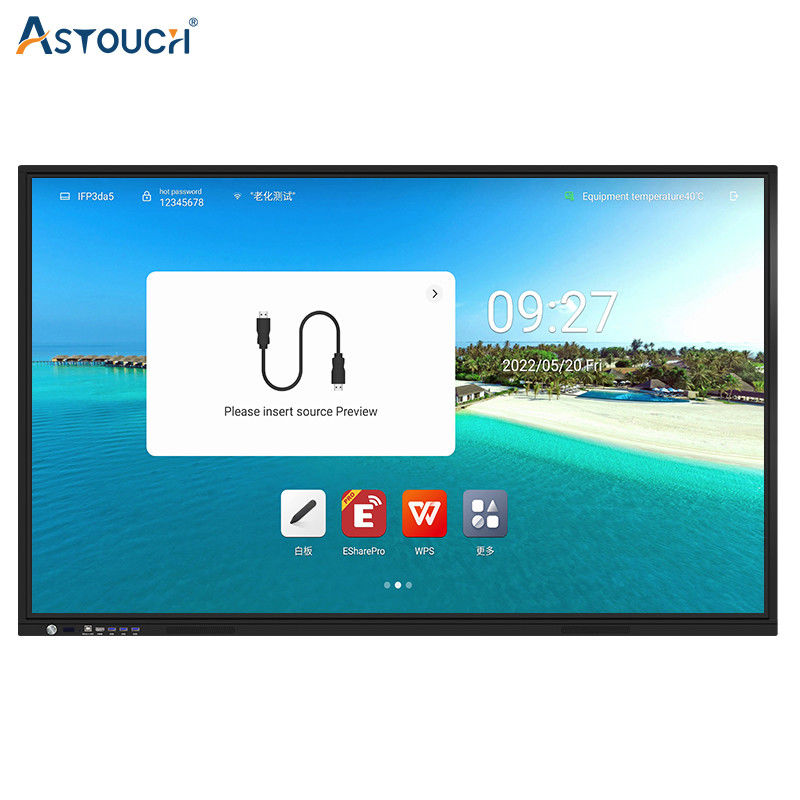 Brightness 450cd/M2 Interactive Touch Screen LCD Display Android Windows Linux